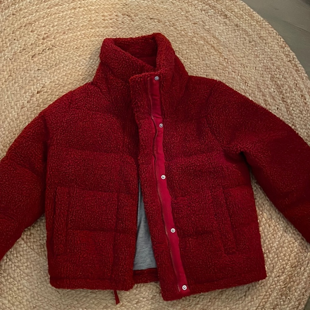 A&F Puffer Sherpa Coat